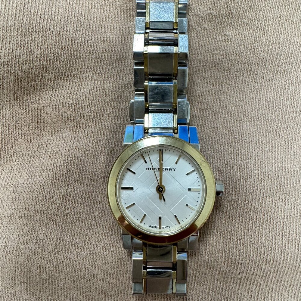 Burberry Ladies' Round Two Tone Bracelet Watch